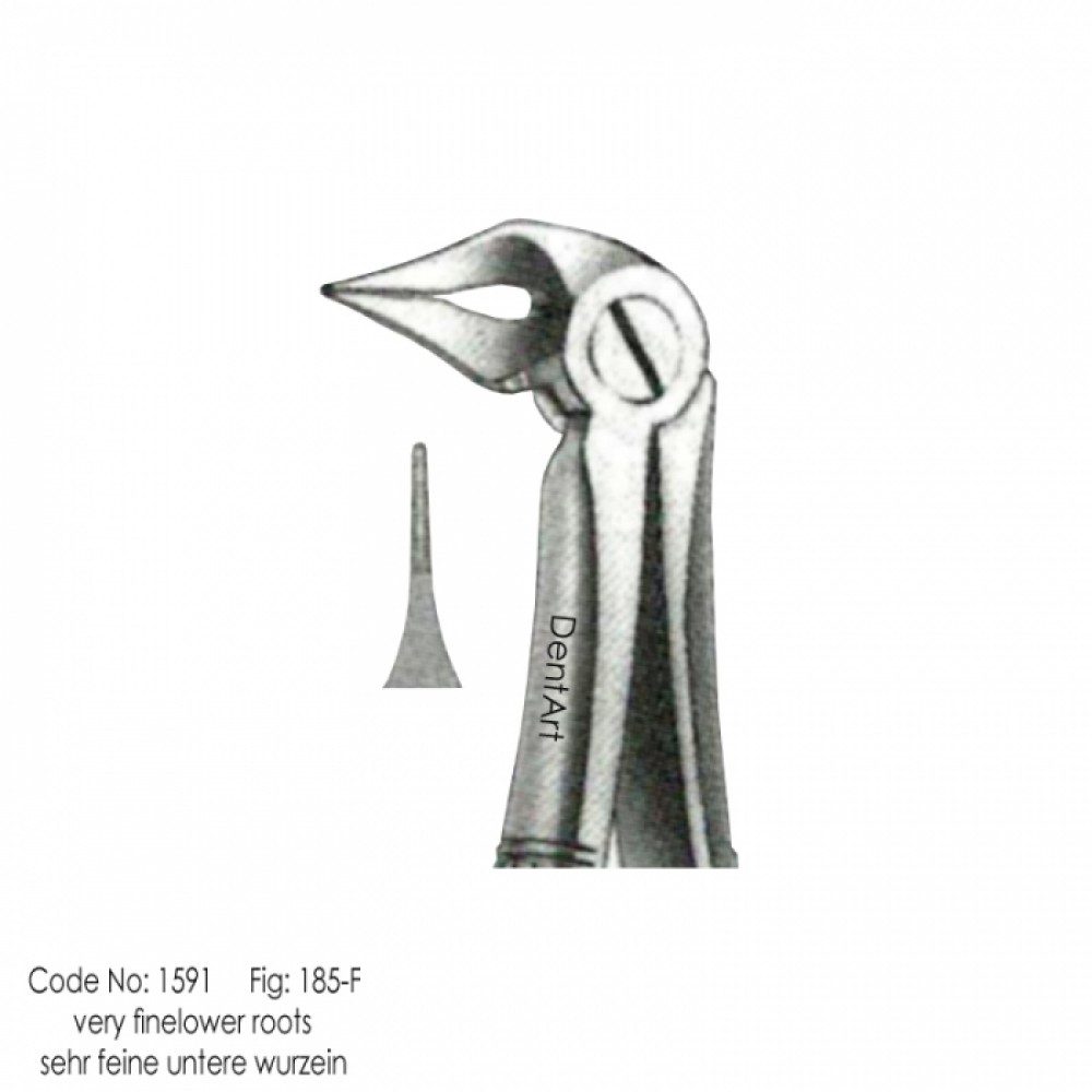 Extraction Forceps. Fig No.185 F - UK Type